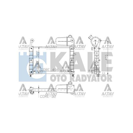 RADYATÖR SU TEMPRA  92-99 / TIPO 92-99 1.4-1.6 MEKANİK