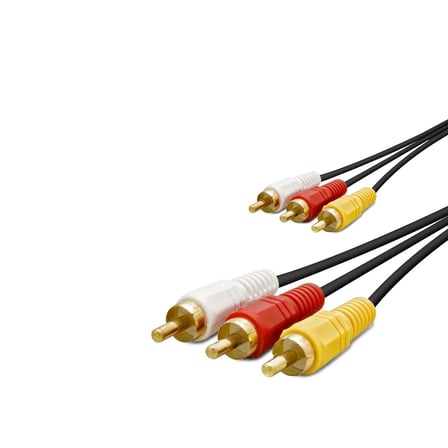 Evimdeyokyok HDX5057 Ses Kablosu 3RCA - 3.5mm Stereo Siyah 10 Metre