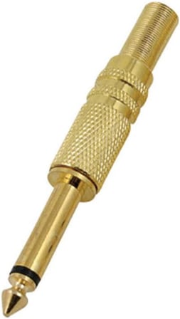 LUNATİC 9729 6.3 MM MONO GOLD SARI GİTAR JACK (9729 Gold)