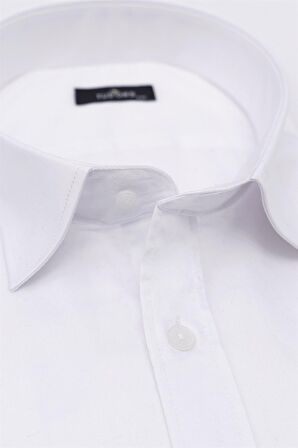 Tudors Büyük Beden Uzun Kol Pamuk Saten Erkek Göml