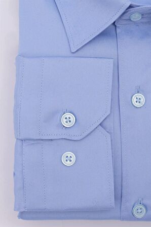 Tudors Büyük Beden Uzun Kol Pamuk Saten Erkek Göml