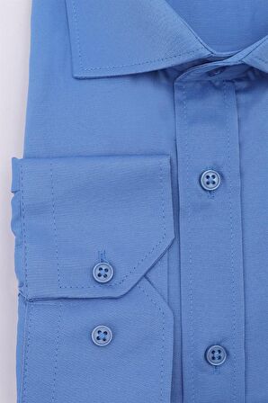 Tudors Büyük Beden Saten Erkek Gömlek