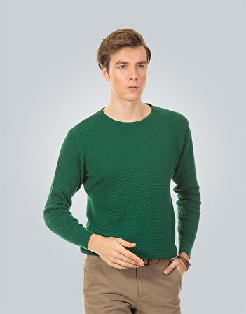 Tudors Slim Fit Dar Kesim Bisiklet Yaka Petek Dese