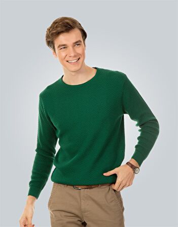 Tudors Slim Fit Dar Kesim Bisiklet Yaka Petek Dese