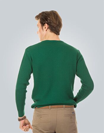 Tudors Slim Fit Dar Kesim Bisiklet Yaka Petek Dese