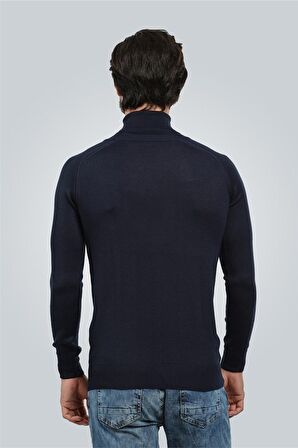 Tudors Slim Fit Dar Kesim Tam Balıkçı Yaka Düz Erk