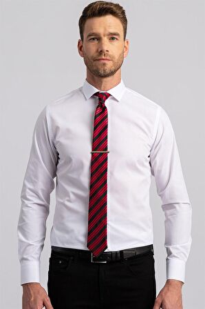 Tudors Slim Fit Dar Kesim Düz Erkek Gömlek