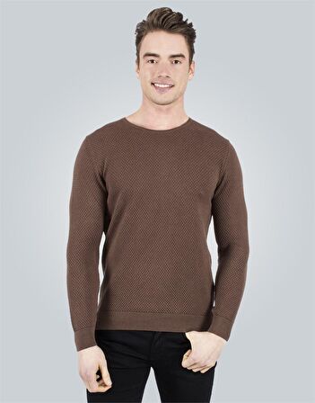 Tudors Slim Fit Dar Kesim Bisiklet Yaka Petek Dese