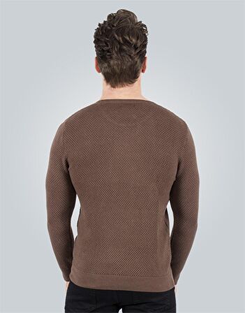 Tudors Slim Fit Dar Kesim Bisiklet Yaka Petek Dese