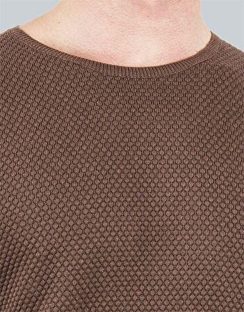 Tudors Slim Fit Dar Kesim Bisiklet Yaka Petek Dese