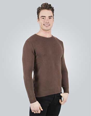 Tudors Slim Fit Dar Kesim Bisiklet Yaka Petek Dese
