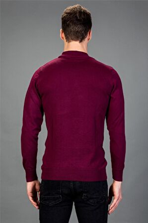 Tudors Slim Fit Dar Kesim Yarım Balıkçı Yaka Düz E