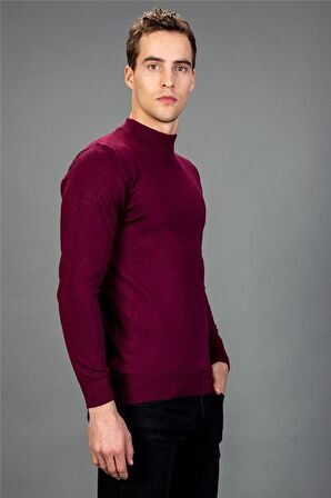 Tudors Slim Fit Dar Kesim Yarım Balıkçı Yaka Düz E