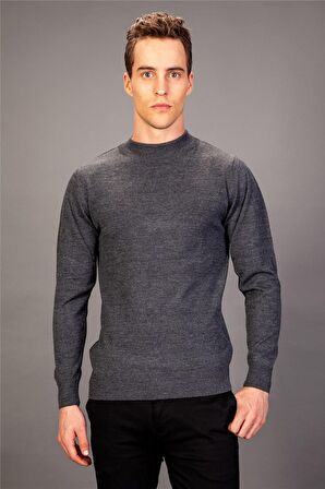 Tudors Slim Fit Dar Kesim Yarım Balıkçı Yaka Düz E