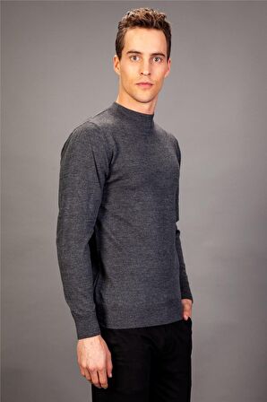 Tudors Slim Fit Dar Kesim Yarım Balıkçı Yaka Düz E