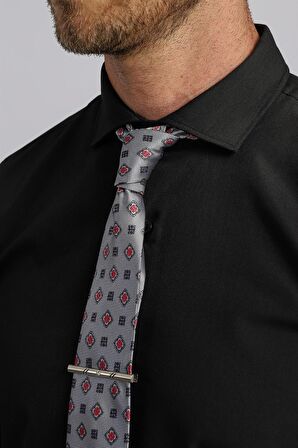 Tudors Slim Fit Dar Kesim Düz Erkek Gömlek