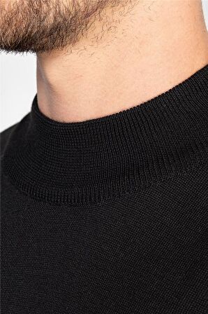 Tudors Slim Fit Dar Kesim Yarım Balıkçı Yaka Düz E