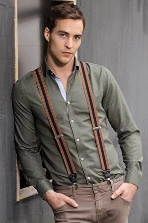 Tudors Slim Fit Dar Kesim Oxford Spor Erkek Gömlek