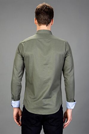 Tudors Slim Fit Dar Kesim Oxford Spor Erkek Gömlek