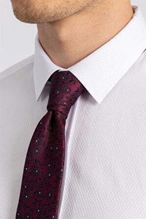 Tudors Modern Slim Fit Dar Kesim Armürlü Erkek Gömlek