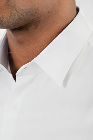 Tudors Süper Slim Fit Dar Kesim Likralı Düz Saten Erkek Gömlek