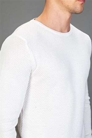 Tudors Slim Fit Dar Kesim Bisiklet Yaka Petek Dese