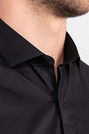 Tudors Süper Slim Fit Dar Kesim Erkek Gömlek
