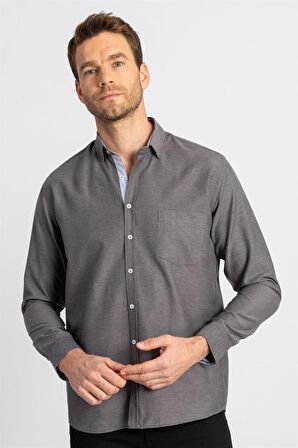 Tudors Klasik Fit Rahat Kesim Oxford Erkek Gömlek