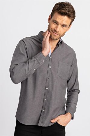 Tudors Klasik Fit Rahat Kesim Oxford Erkek Gömlek