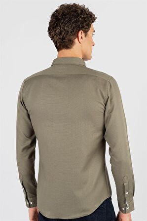 Tudors Slim Fit Dar Kesim Oxford Spor Erkek Gömlek