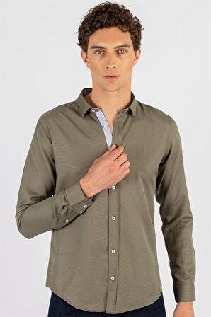 Tudors Slim Fit Dar Kesim Oxford Spor Erkek Gömlek