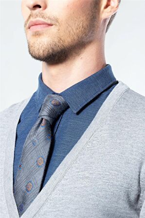 Tudors Slim Fit Dar Kesim Düğmeli Düz Pamuk Erkek Hırka