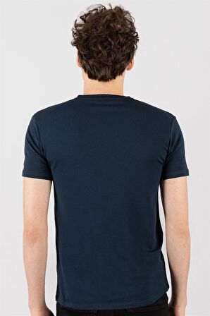 Tudors Slim Fit Dar Kesim V Yaka Düz basic Kısa Ko