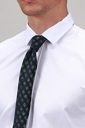 Tudors Modern Slim Fit Dar Kesim Armürlü Erkek Gömlek
