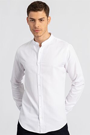 Tudors Slim Fit Dar Kesim Hakim Yaka Erkek Gömlek