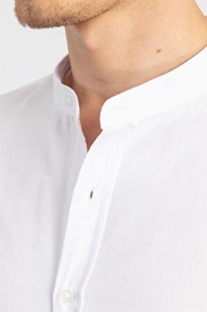 Tudors Slim Fit Dar Kesim Hakim Yaka Erkek Gömlek