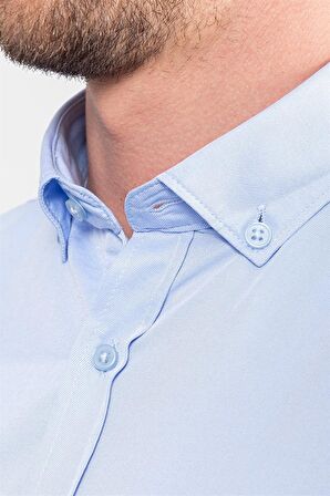 Tudors Slim Fit Dar Kesim Oxford Spor Erkek Gömlek