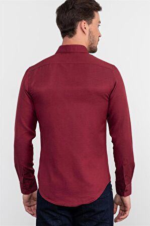 Tudors Slim Fit Dar Kesim Oxford Spor Erkek Gömlek