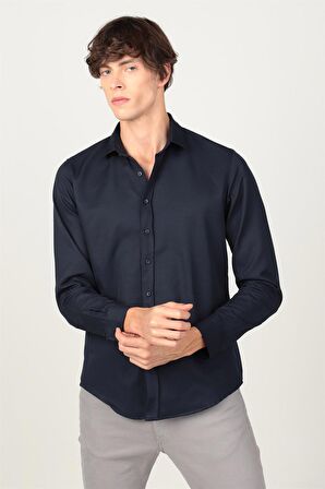 Tudors Slim Fit Dar Kesim Oxford Spor Erkek Gömlek