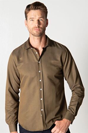 Tudors Slim Fit Dar Kesim Oxford Spor Erkek Gömlek
