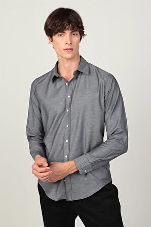 Tudors Slim Fit Dar Kesim Oxford Spor Erkek Gömlek