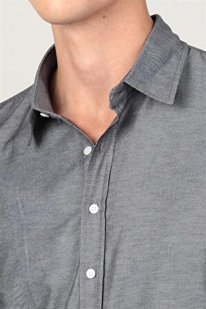 Tudors Slim Fit Dar Kesim Oxford Spor Erkek Gömlek