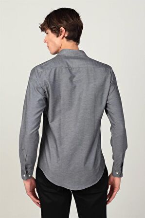 Tudors Slim Fit Dar Kesim Oxford Spor Erkek Gömlek