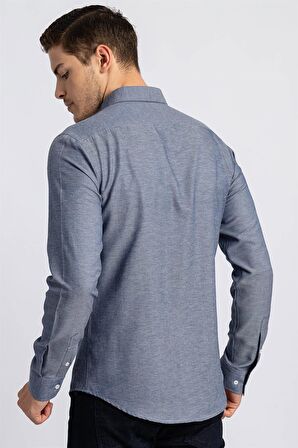 Tudors Slim Fit Dar Kesim Oxford Spor Erkek Gömlek