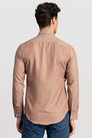 Tudors Slim Fit Dar Kesim Oxford Spor Erkek Gömlek