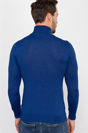 Tudors Slim Fit Dar Kesim Tam Balıkçı Yaka Kendind