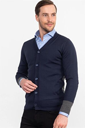 Tudors Slim Fit Dar Kesim Erkek Hırka