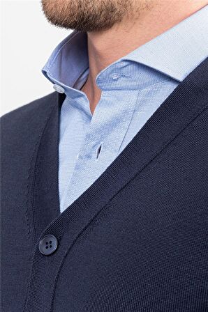 Tudors Slim Fit Dar Kesim Erkek Hırka