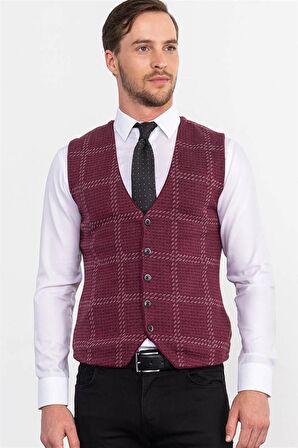 Tudors Slim Fit Dar Kesim Erkek Yelek