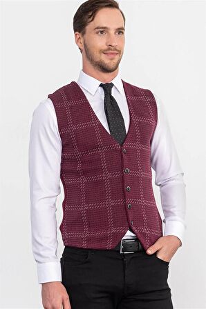 Tudors Slim Fit Dar Kesim Erkek Yelek